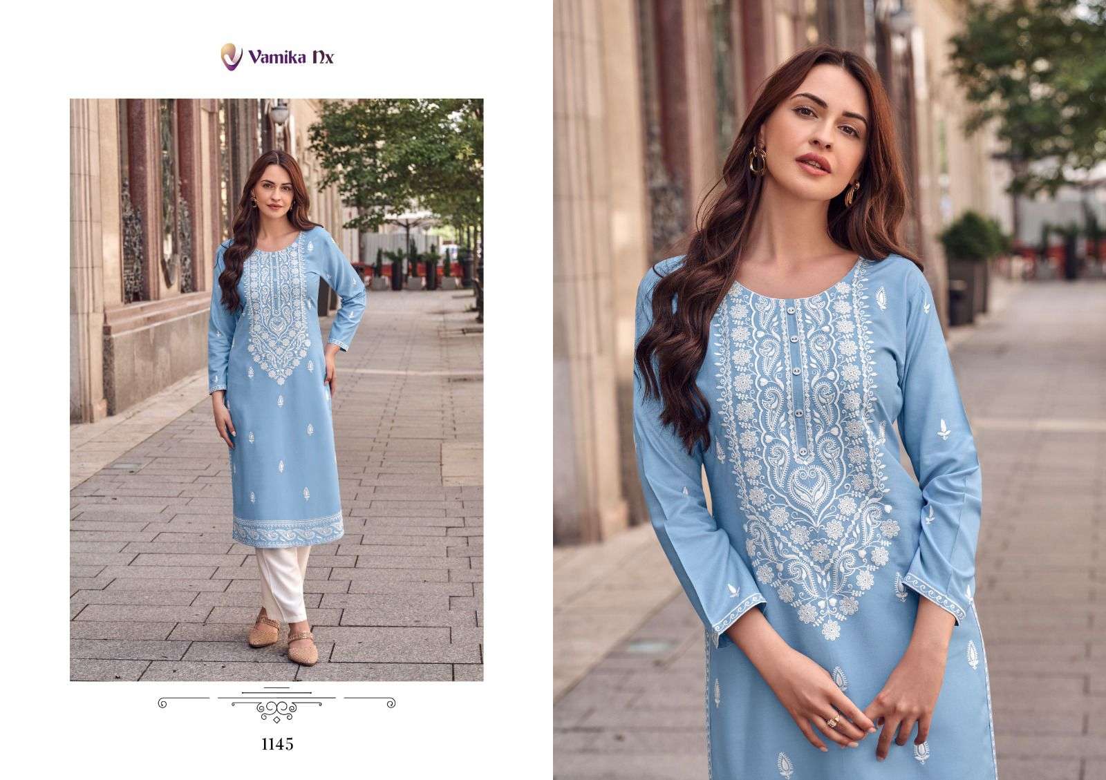 vamika tm rooh vol 8 d no 1142 to 1147 rayon viscose exclusive look top bottom with dupatta catalog