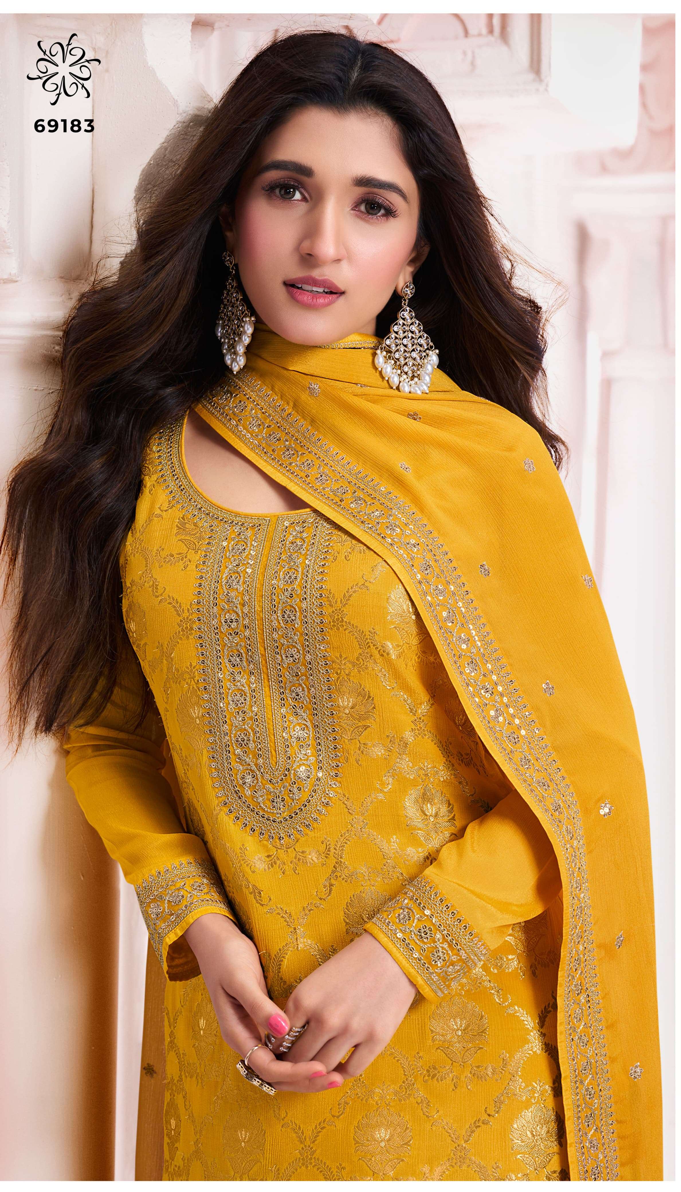 vinay fashion kuleesh nidhi chinon new and modern look salwar suit catalog