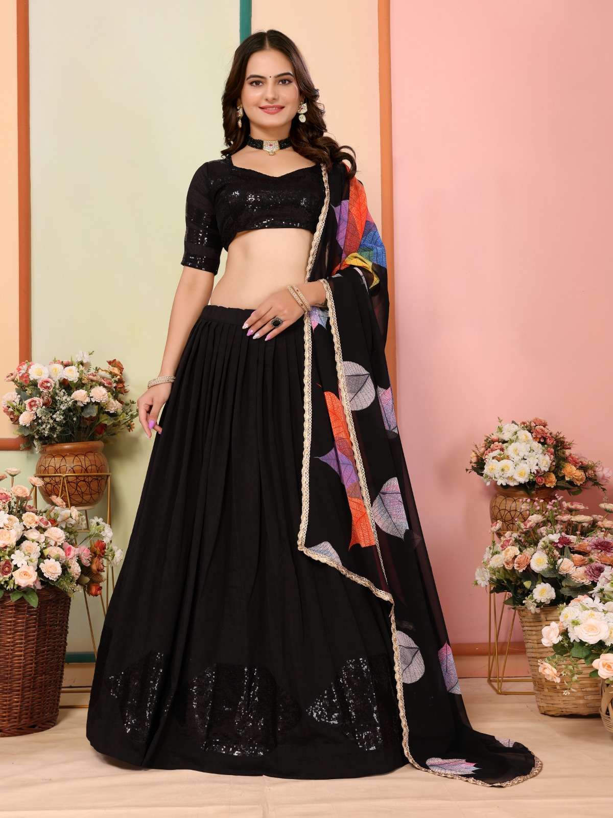 vivera aaradhya  vichitra decent embroidery look lehenga choli catalog