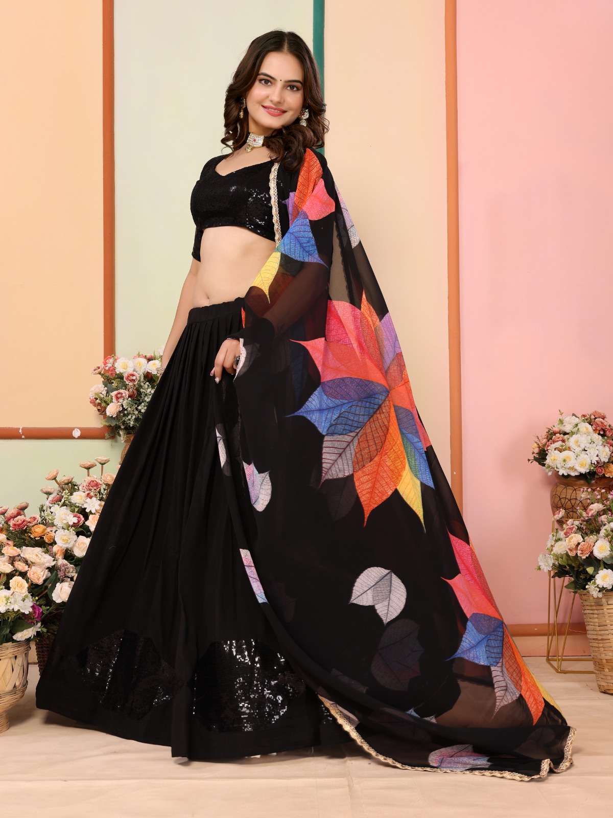 vivera aaradhya  vichitra decent embroidery look lehenga choli catalog