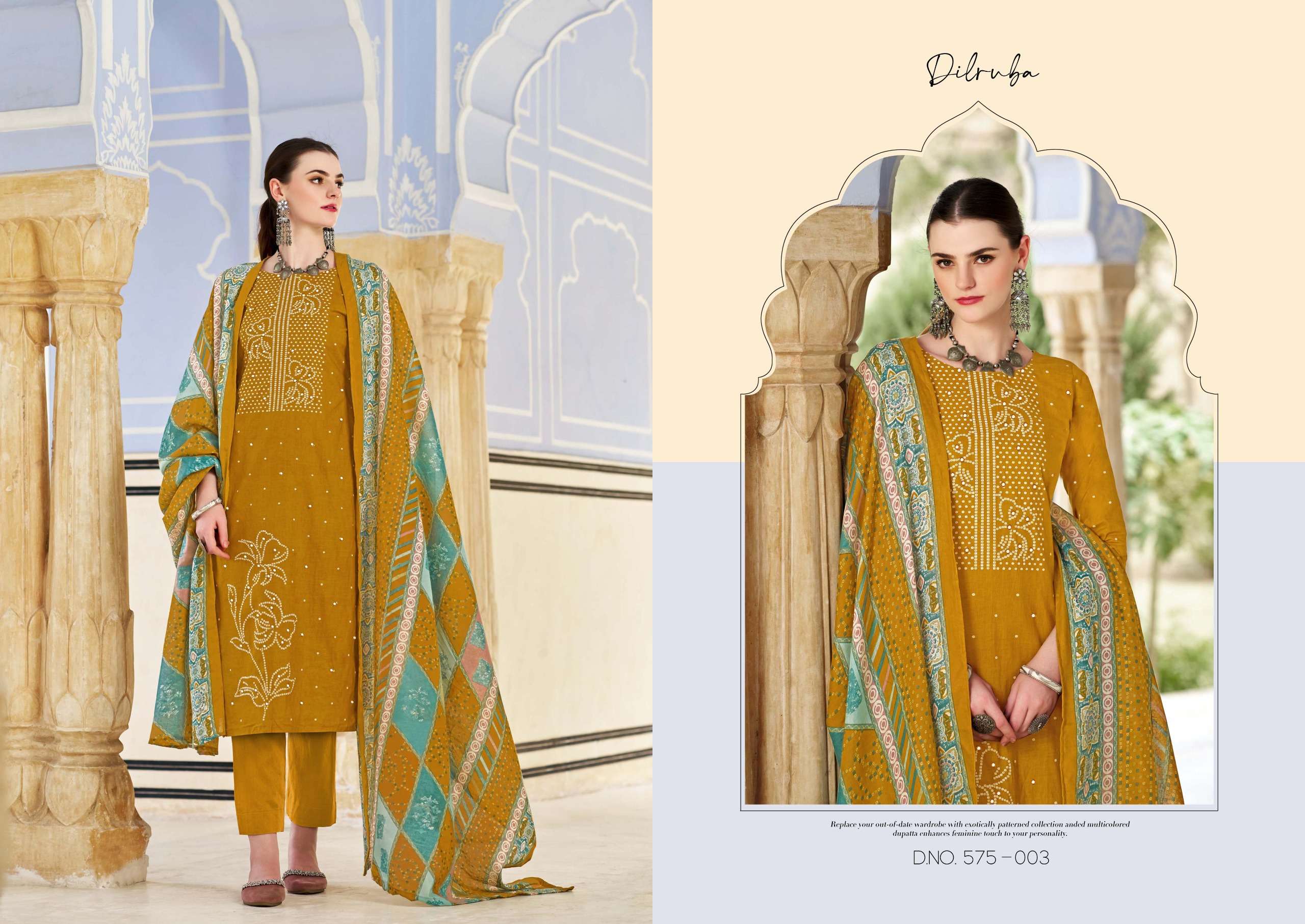 zulfat designer suits dilruba vol 3 cotton exclusive look salwar suit catalog