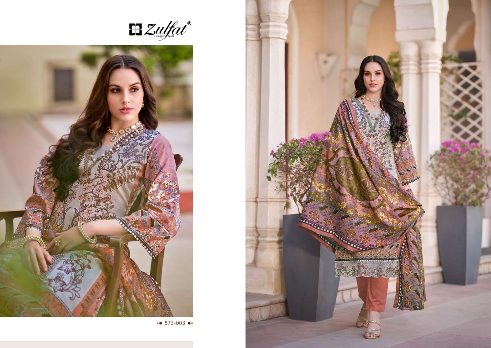 zulfat designer suits gulrez vol 3 cotton exclusive look salwar suit catalog