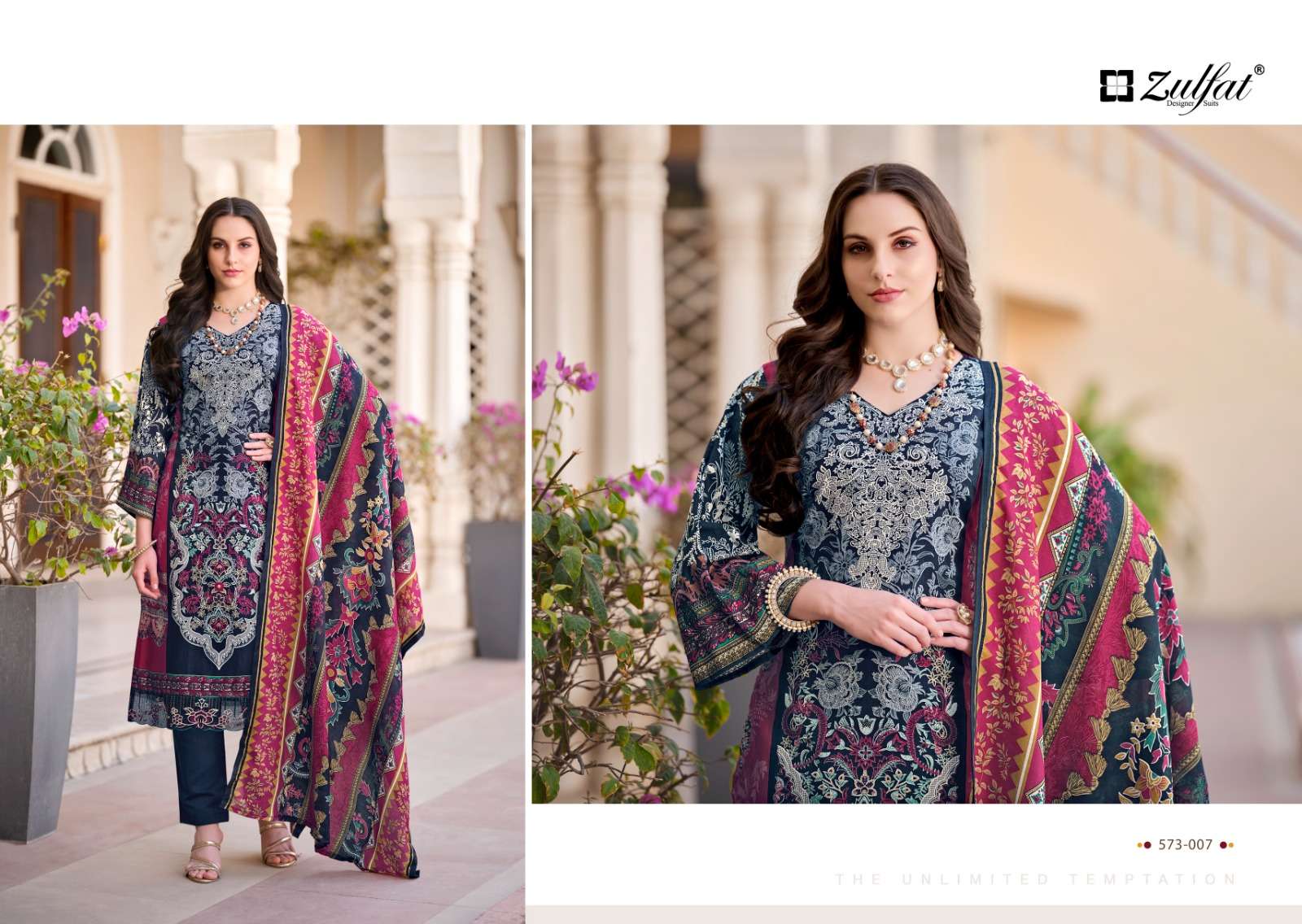 zulfat designer suits gulrez vol 3 cotton exclusive look salwar suit catalog