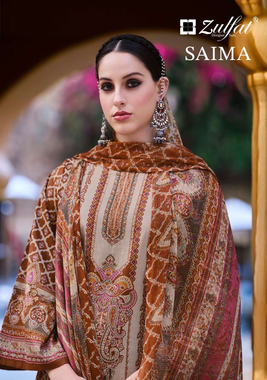 zulfat designer suits saima cotton regal look salwar suit catalog