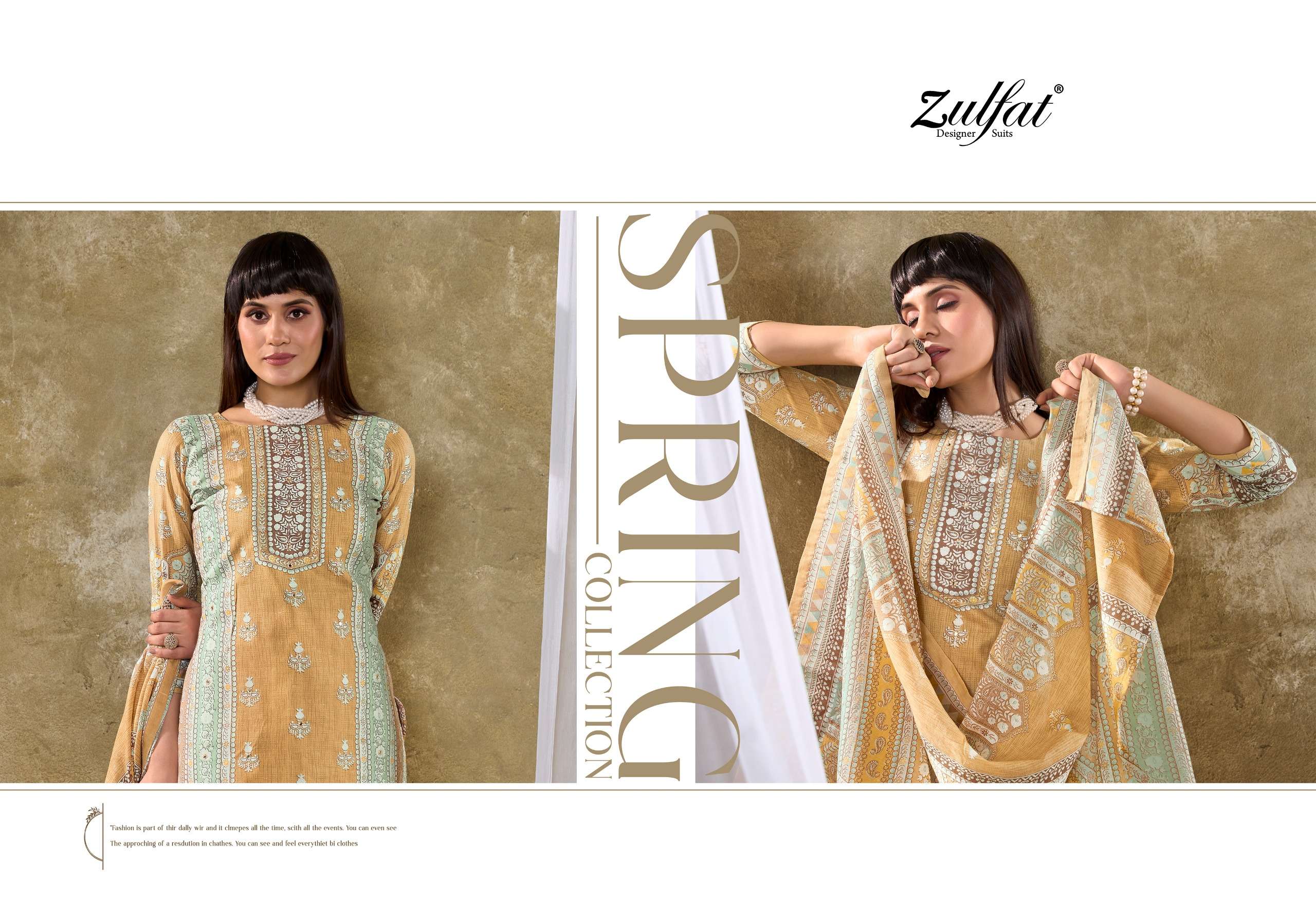 zulfat designer suits summer swag cotton regal look salwar suit catalog