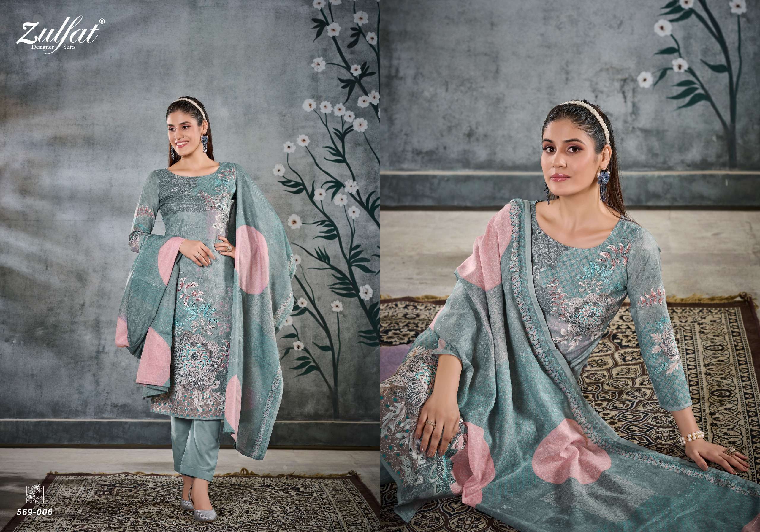 zulfat designer suits summer swag vol 2 cotton regal look salwar suit catalog