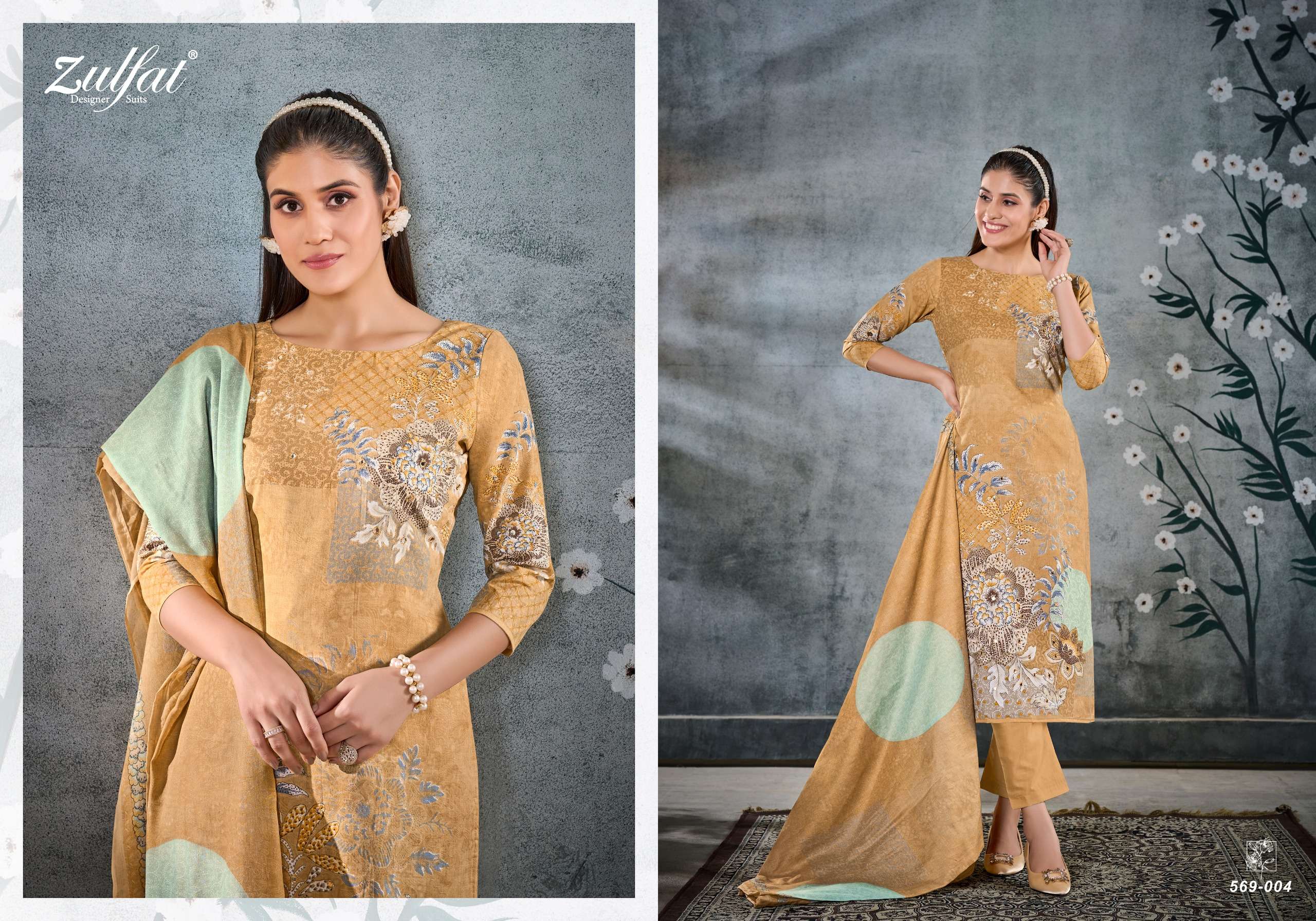 zulfat designer suits summer swag vol 2 cotton regal look salwar suit catalog