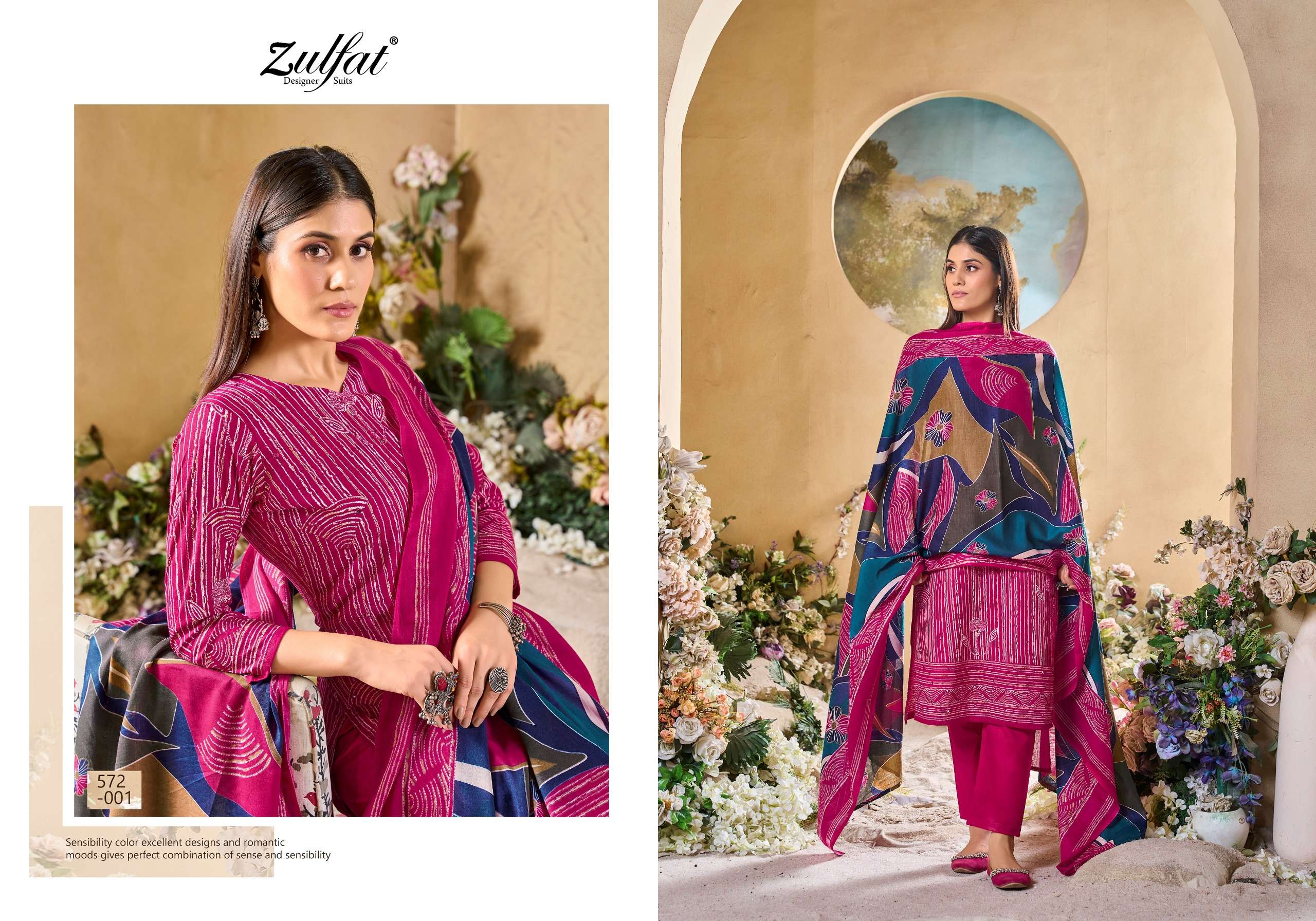 zulfat designer suits tania vol 5 cotton regal look salwar suit catalog