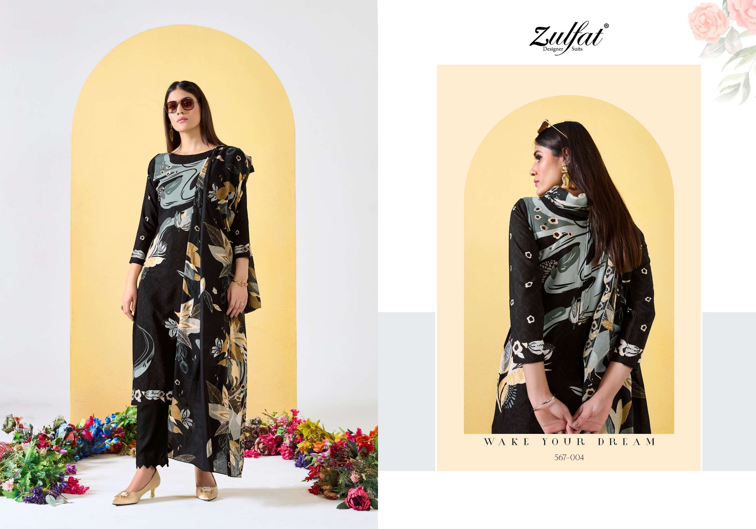 zulfat designer suits zahavi vol 2 viscose exclusive look salwar suit catalog