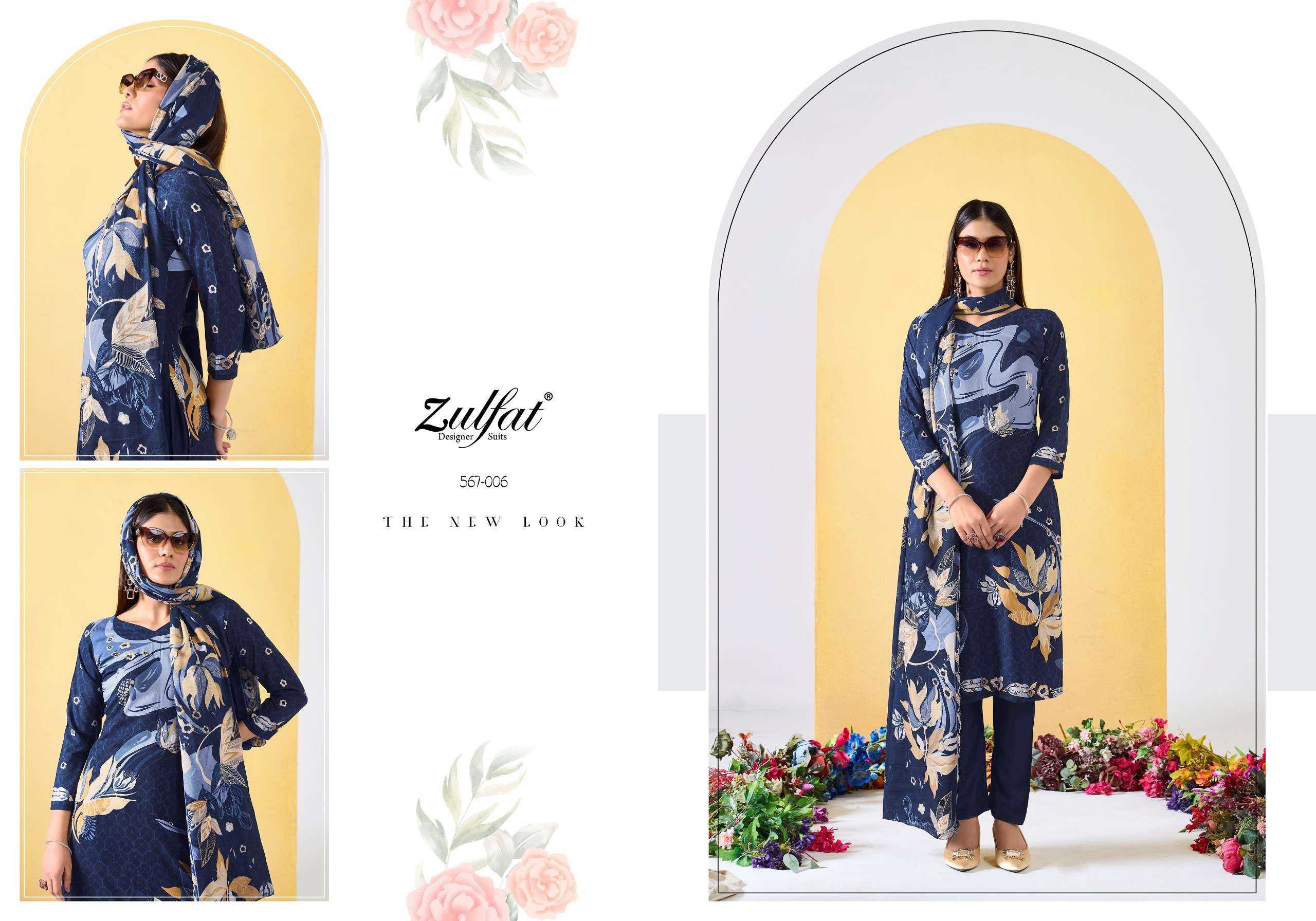 zulfat designer suits zahavi vol 2 viscose exclusive look salwar suit catalog