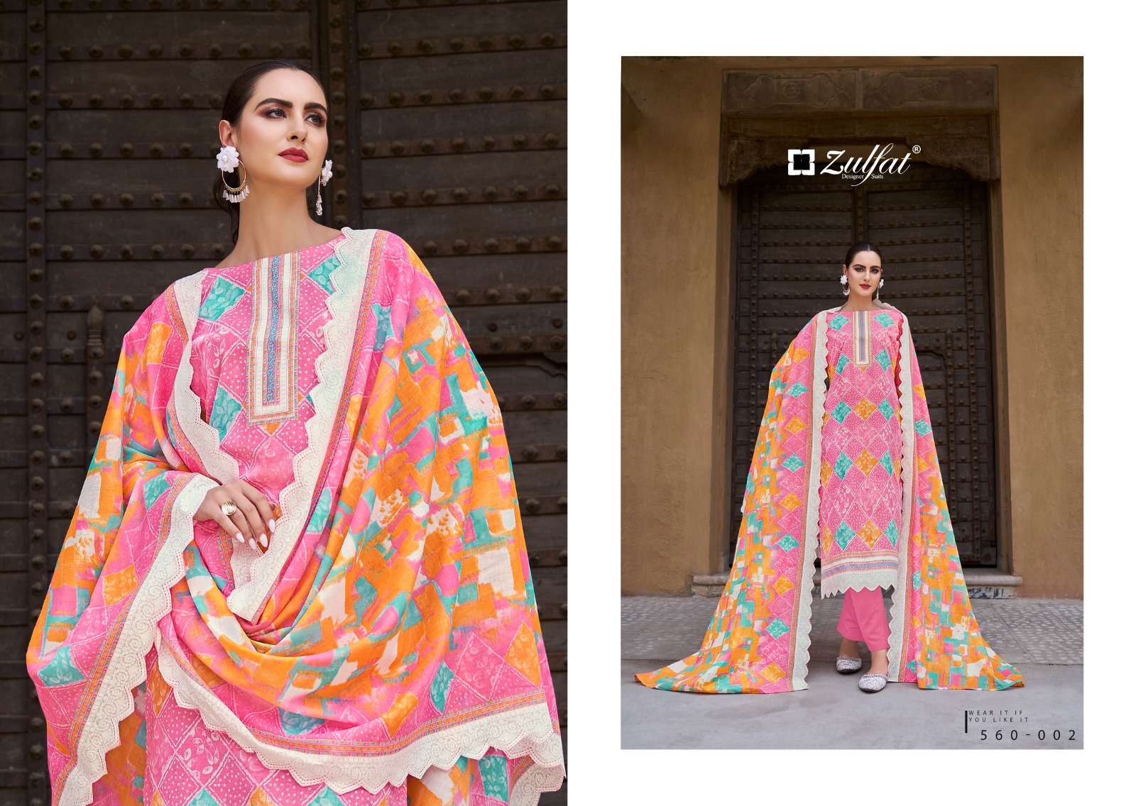 zulfat designer suits zohra vol 3 cotton elegant look salwar suit catalog