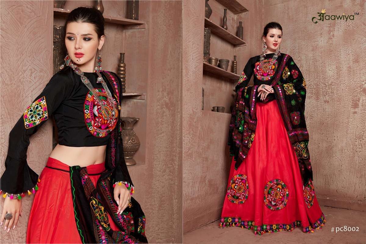 aawiya officeal 8002 colours art silk festive look lehenga single