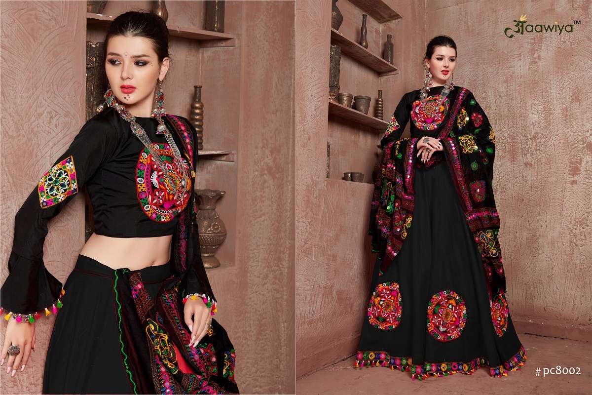 aawiya officeal 8002 colours art silk festive look lehenga single