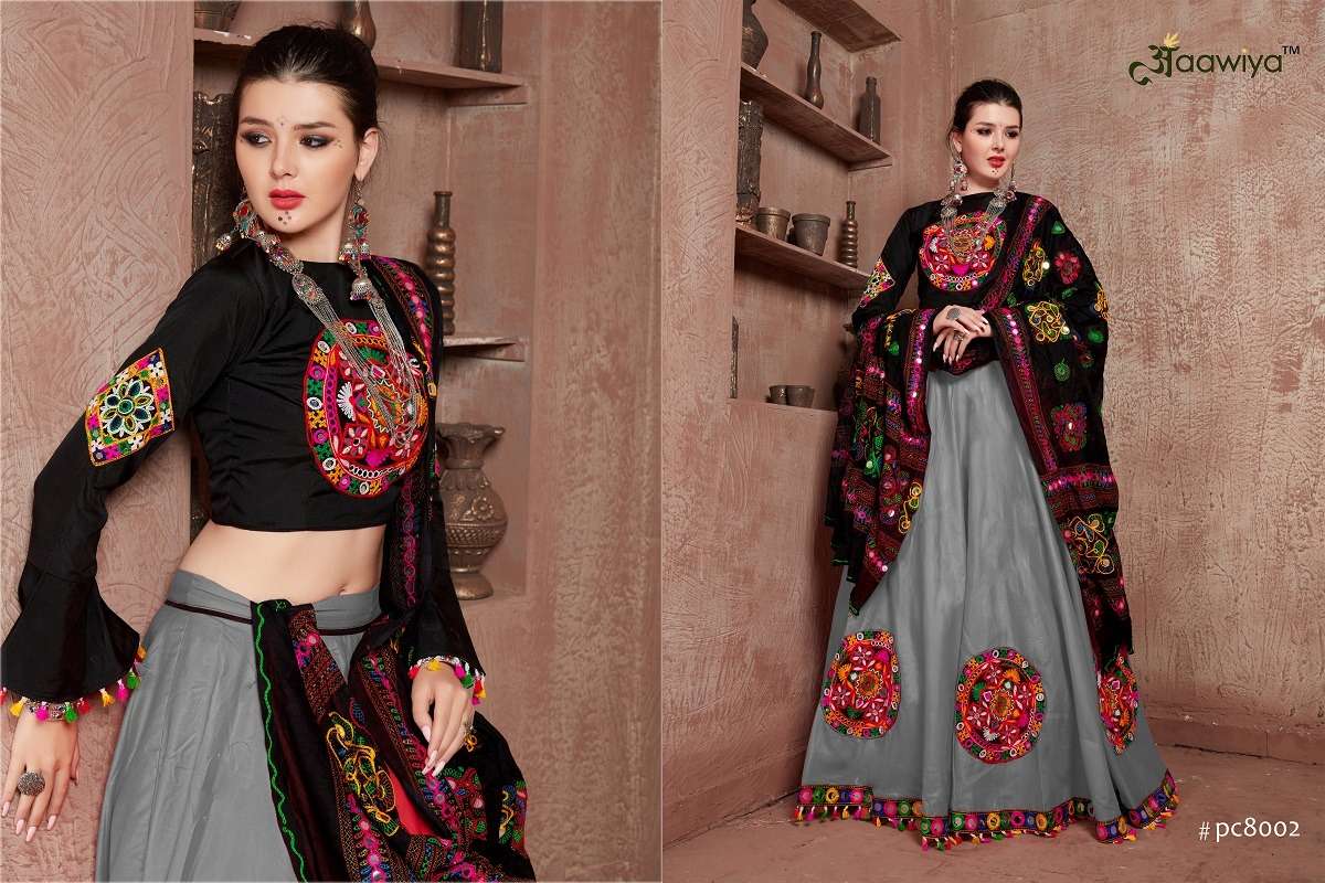 aawiya officeal 8002 colours art silk festive look lehenga single