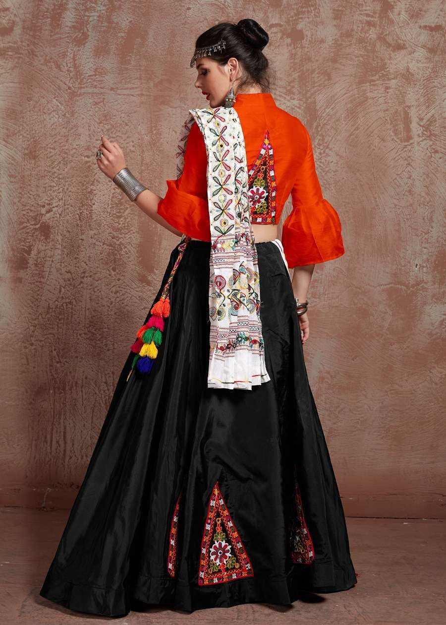 aawiya officeal  rajwadi vol 2 taffeta silk attrective look lehenga single