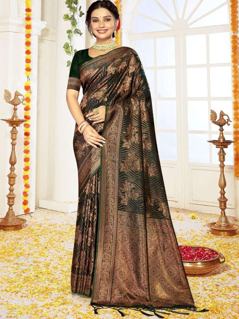 sangam prints bunawat bhumika satan silk exclusive look saree catalog