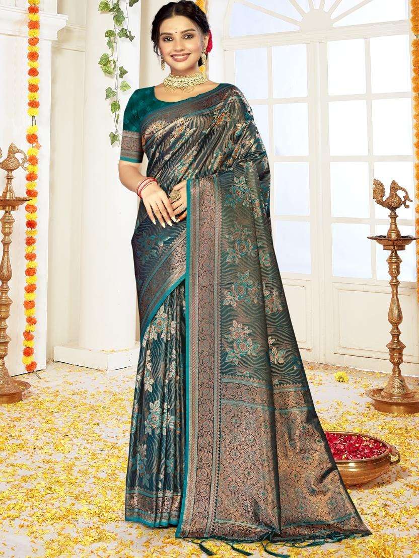 sangam prints bunawat bhumika satan silk exclusive look saree catalog