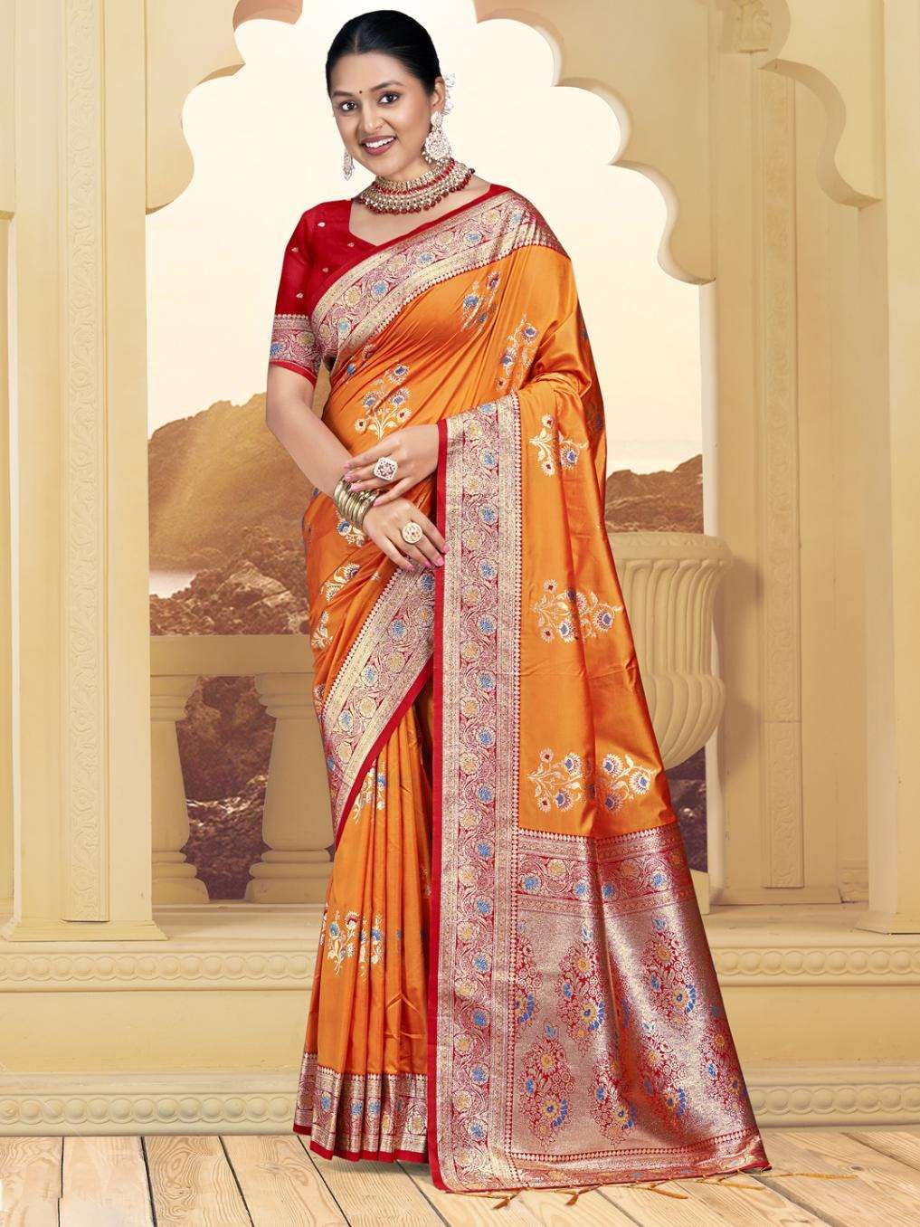 sangam prints bunawat Rose Valley SIlk 02 silk exclusive look saree catalog