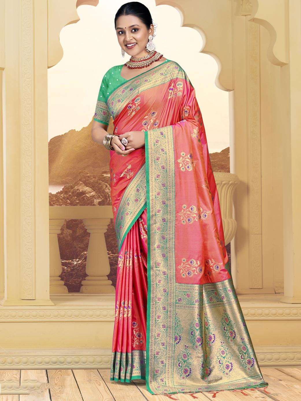 sangam prints bunawat Rose Valley SIlk 02 silk exclusive look saree catalog