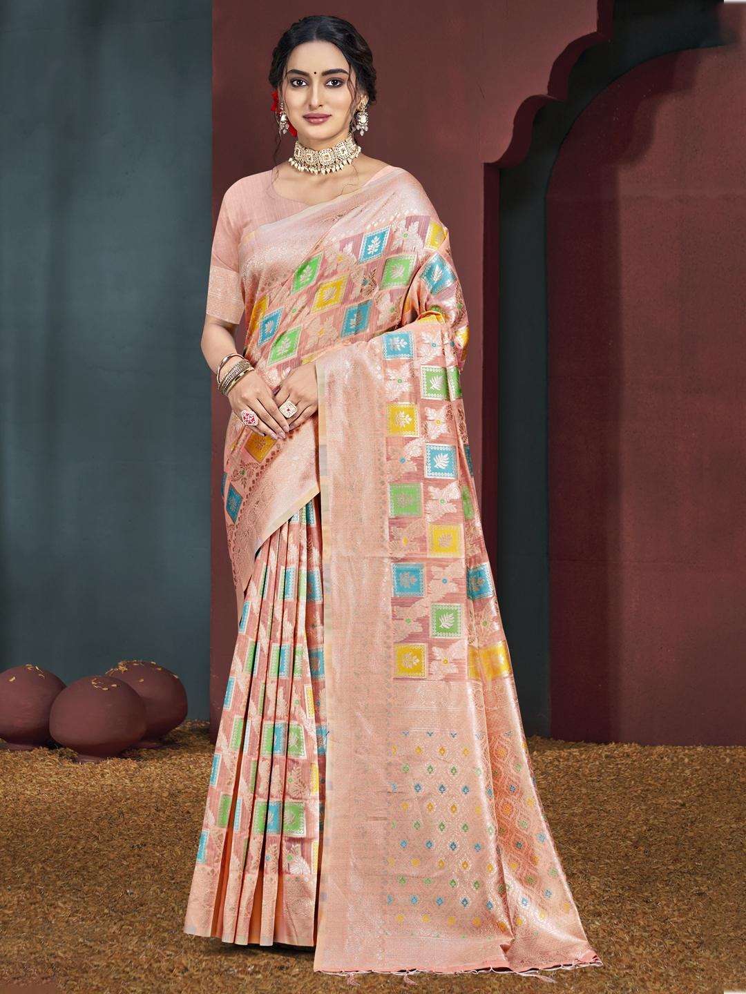 sangam prints bunawat Swapnil Cotton cotton silk attrective look saree catalog