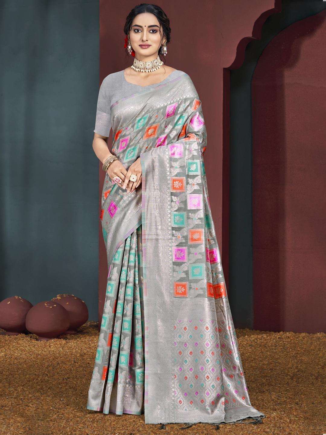 sangam prints bunawat Swapnil Cotton cotton silk attrective look saree catalog