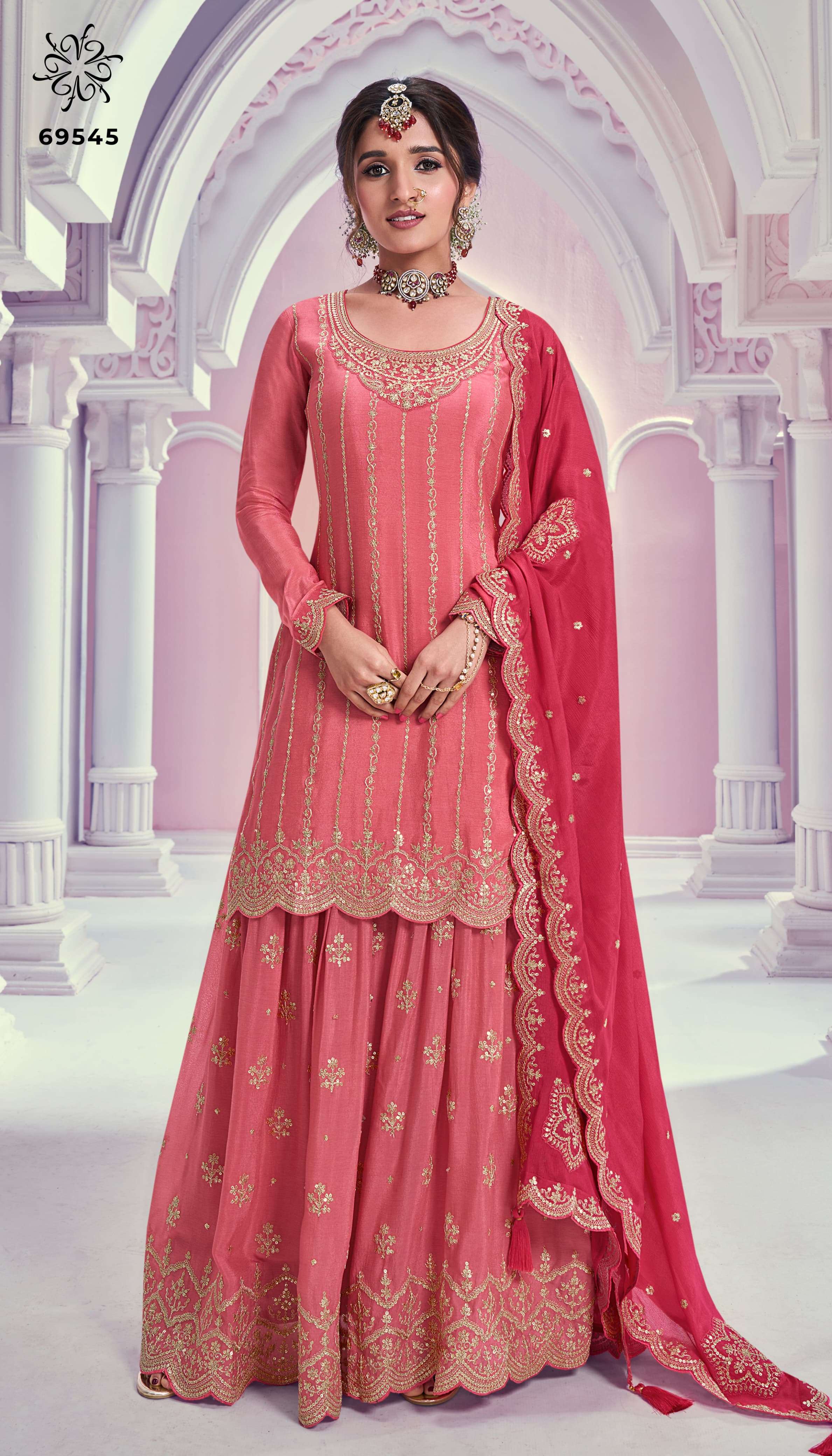 vinay fashion kuleesh rangrasiya chinnon festive look salwar suit catalog