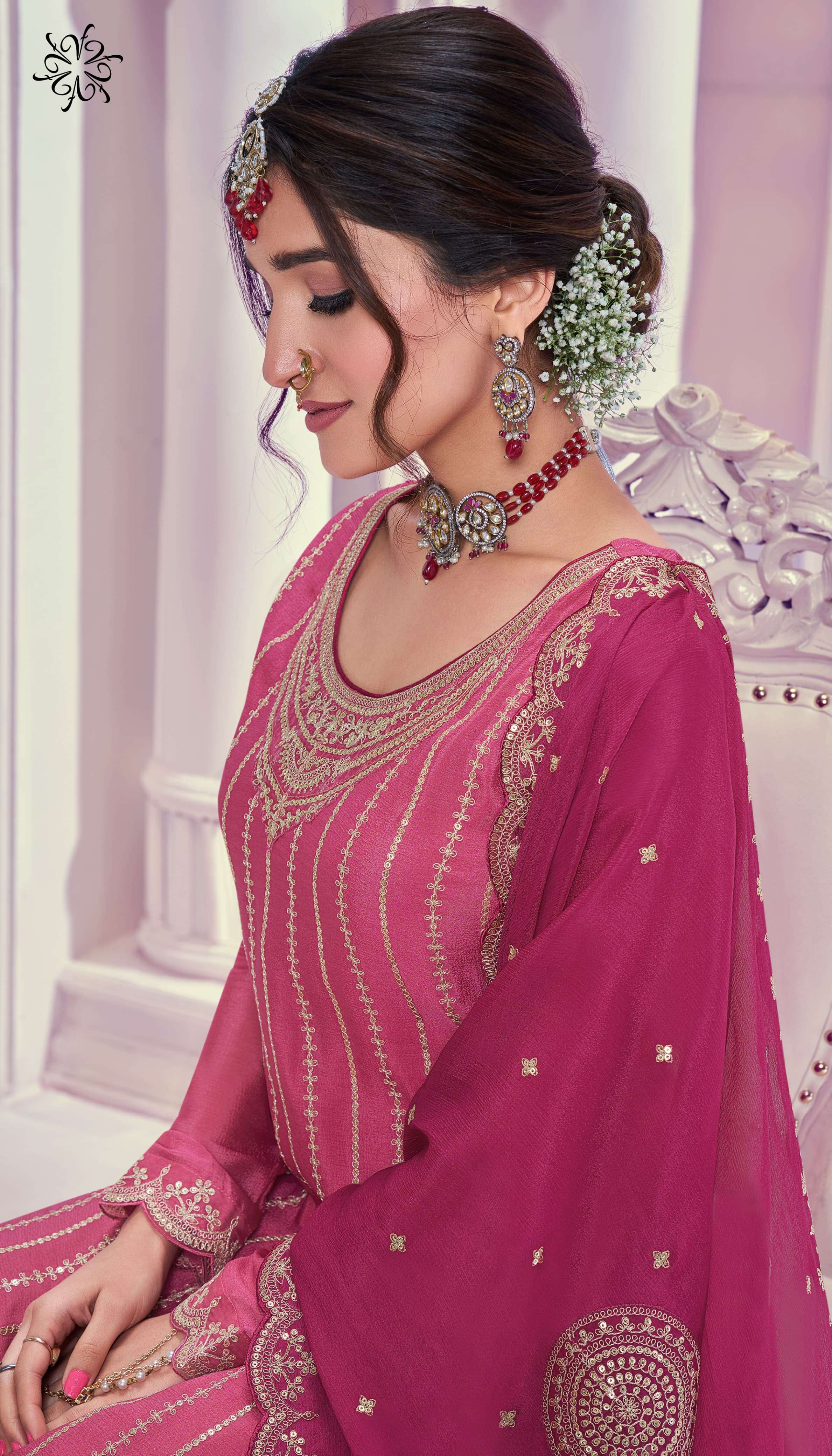 vinay fashion kuleesh rangrasiya chinnon festive look salwar suit catalog