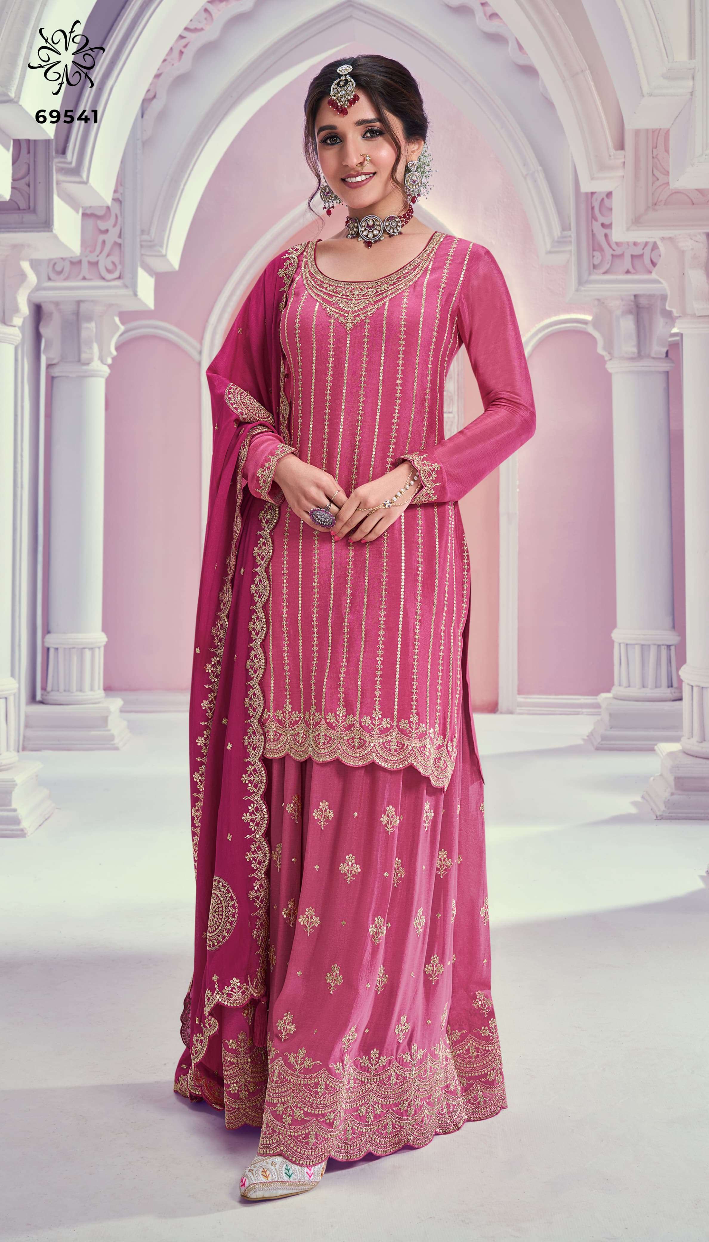 vinay fashion kuleesh rangrasiya chinnon festive look salwar suit catalog