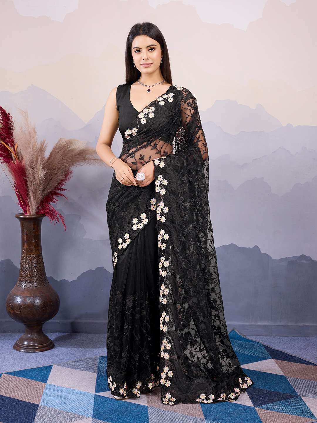 vivera Shalimar Sarees soft net catchy look saree single